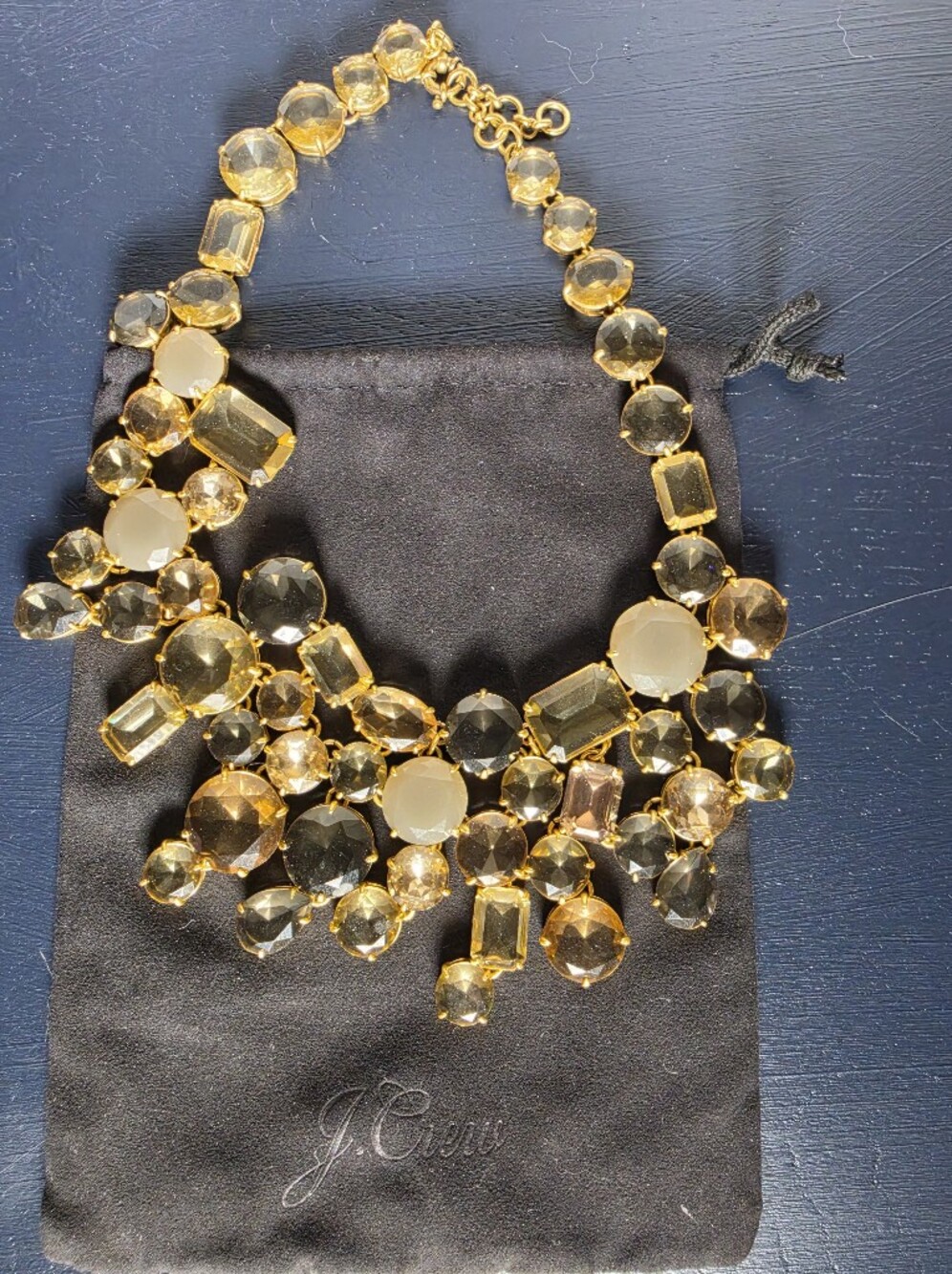 J Crew Multitone Crystal Necklace